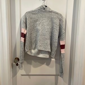 A&F hooded gray sweater